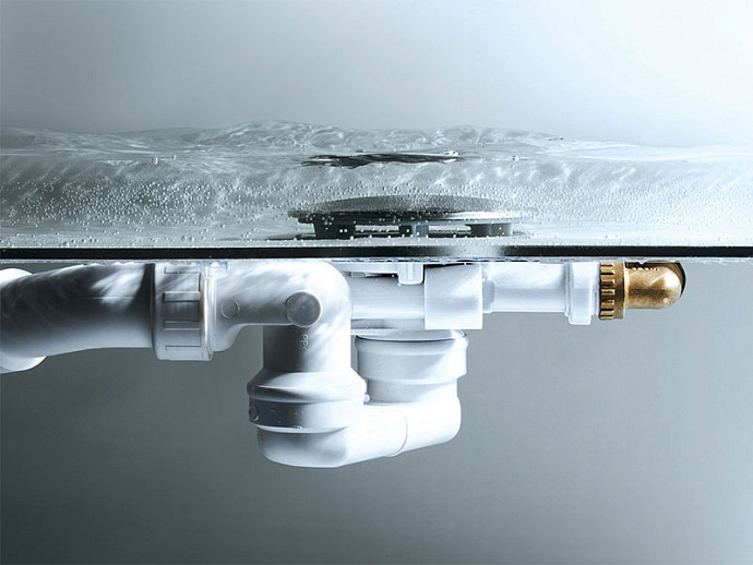 Слив-перелив с наливом Viega Simplex Trio Visign MT5 для ванн с центральным сливом хром 6166.42 728014