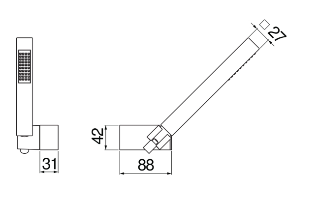 Душевой набор Nobili AD146/24CR хром