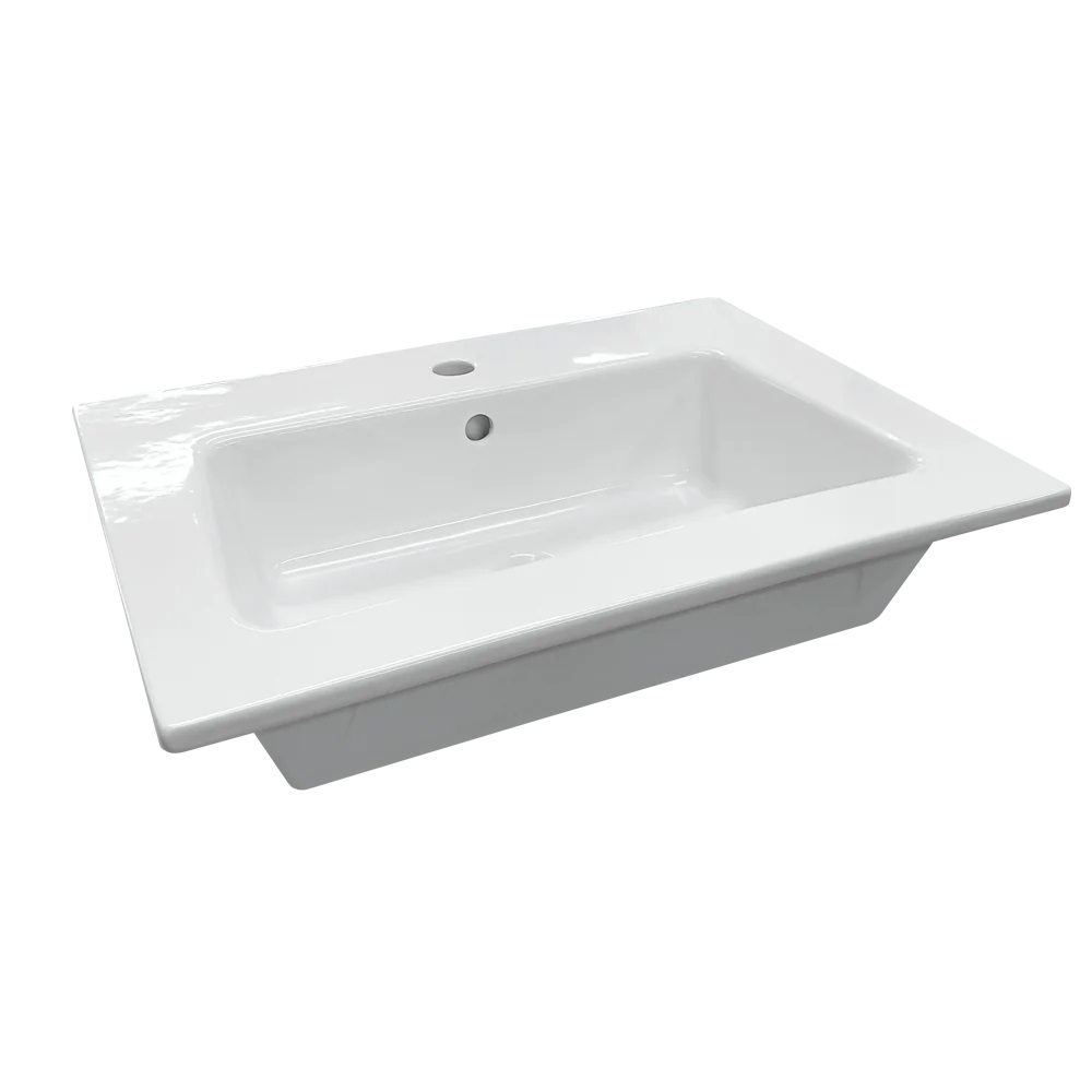 Умывальник мебельный Sanita Luxe Family 60 белый WB.FN/Family/60-C/WHT.G/S1