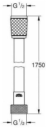 Душевой шланг GROHE Relexaflex 1750 мм хром 45992001