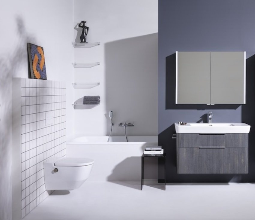 Унитаз-биде подвесной Laufen CLEANET NAVIA Rimless безободковый 8.2060.1.400.000.1