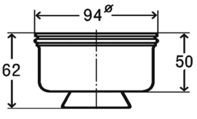 Сухой затвор для трапов Viega Advantix 100 мм 583255