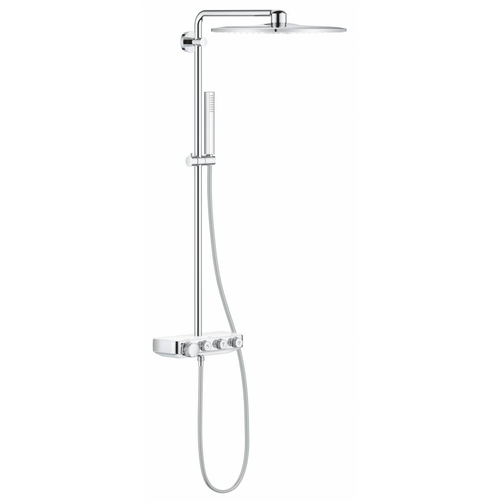 Душевая система с термостатом GROHE Euphoria SmartControl 310 DUO Cube белая луна 26508LS0