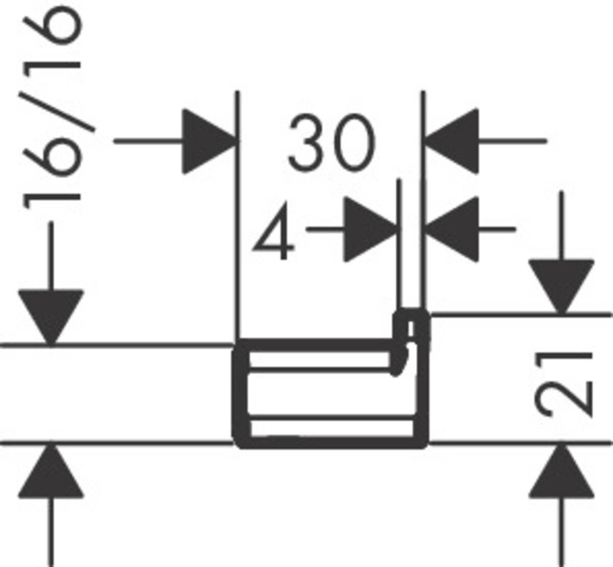 Крючок для полотенец Hansgrohe AddStoris матовый черный 41742670