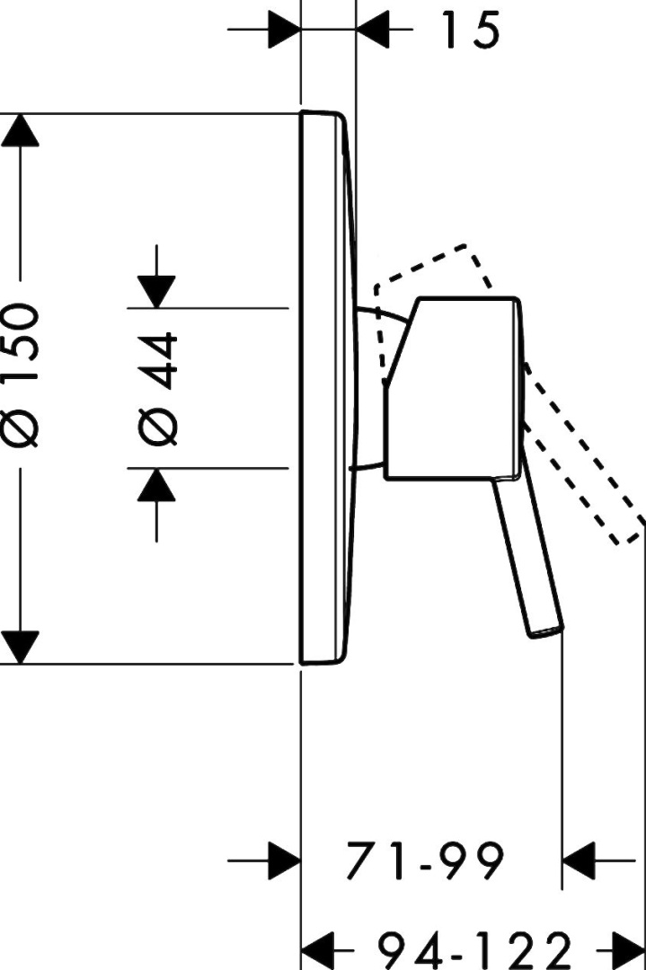 Комплект смеситель для душа Hansgrohe Talis S 32675000 / 01800180