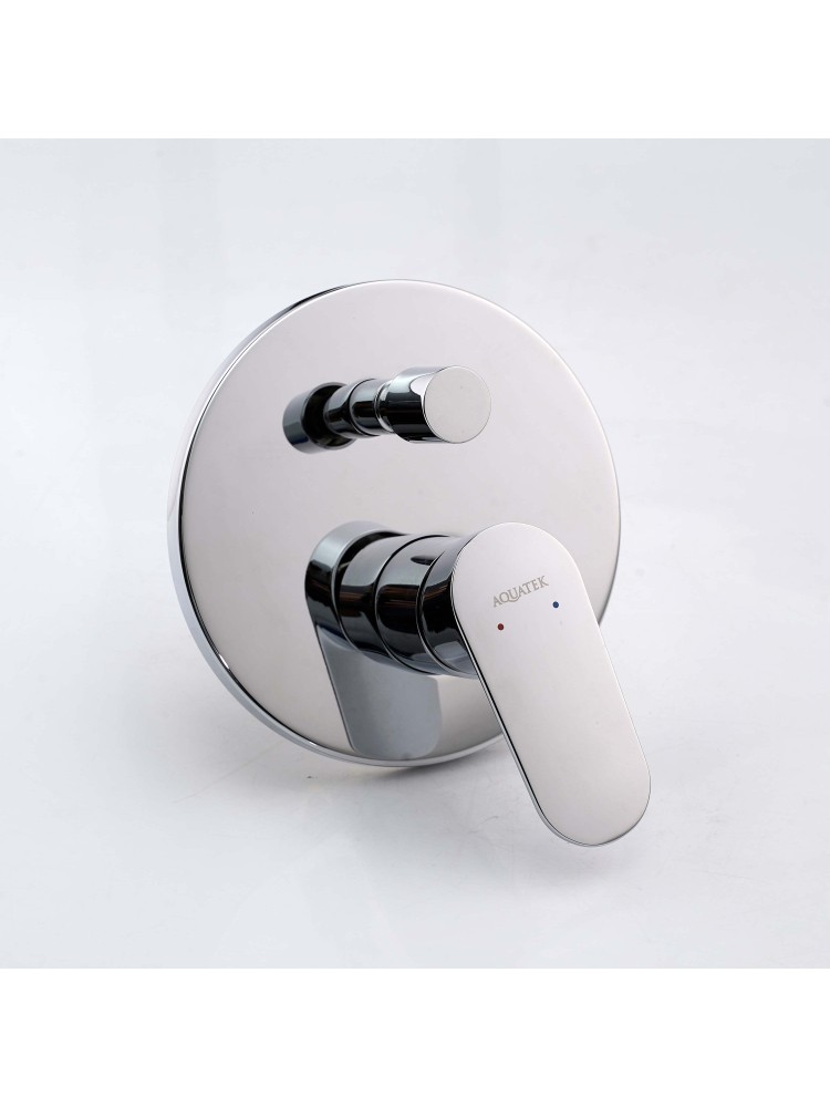 Смеситель для ванны скрытого монтажа Aquanet Ника комплект хром AQ1846CR