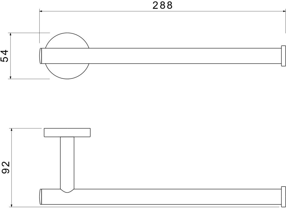 Полотенцедержатель Aquanet Оберон хром AQ4219CR