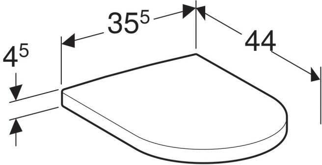 Сиденье для унитаза Geberit iCon Soft-close 574130000