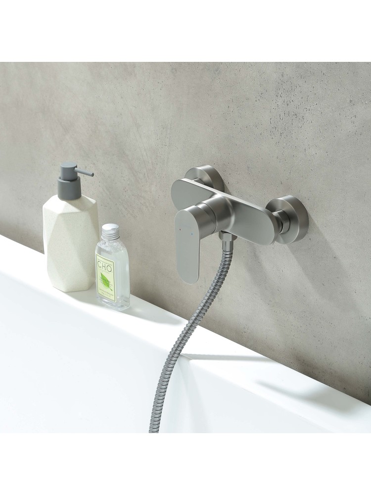 Смеситель для душа Aquanet Ника оружейная сталь AQ1860BGM