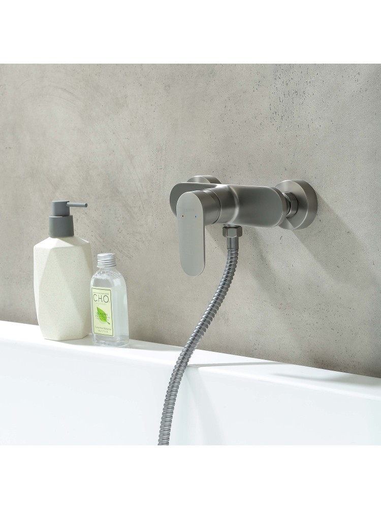 Смеситель для душа Aquanet Ника оружейная сталь AQ1860BGM