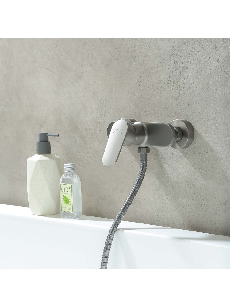 Смеситель для душа Aquanet Ника оружейная сталь AQ1860BGM