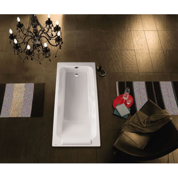 Ванна чугунная Jacob Delafon Parallel 150х70 см без отверстий для ручек E2946-00