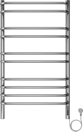 Полотенцесушитель электрический Aquatek Пандора П10 500х900 мм хром AQ EL RPC1090CH