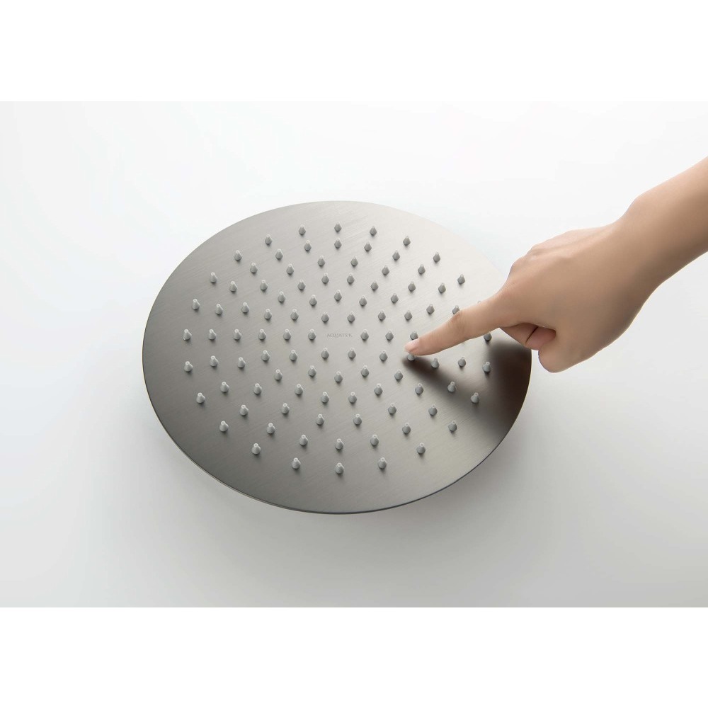 Верхний душ Aquanet AQ2073BGM круглый 250х2 мм оружейная сталь AQ2073BGM