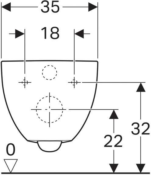 Унитаз подвесной Geberit Acanto Rimfree 510х355 мм белый 500.600.01.2