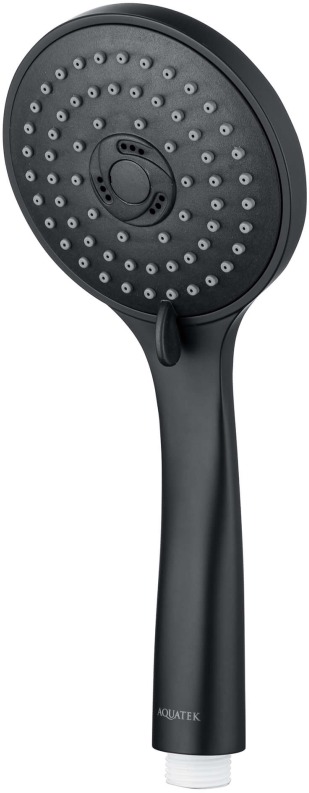 Ручной душ Aquanet Вега 3jet матовый черный AQ2003MB