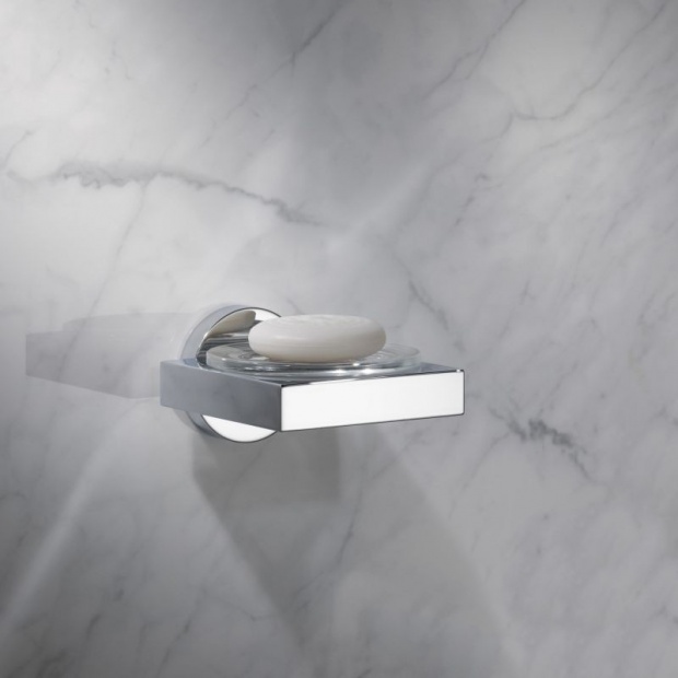 Мыльница KEUCO EDITION 90 с хрустальной чашей хром 19055019000