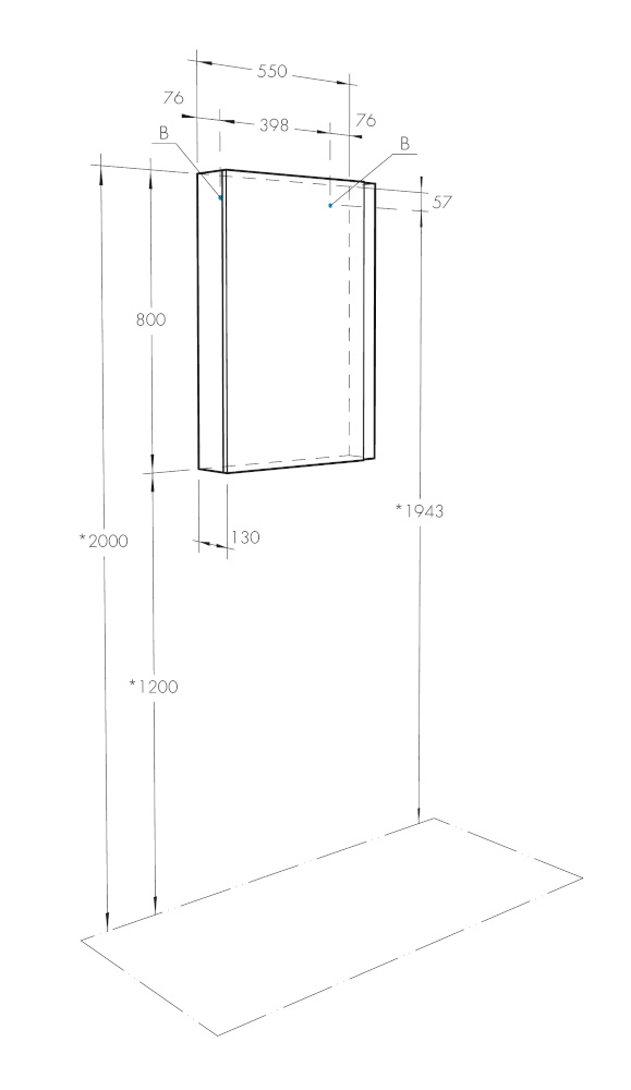 Зеркальный шкаф Aquaton Кантри 55 Белый/Дуб Верона 1A257702AHB20