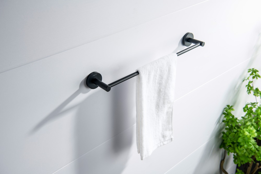 Полотенцедержатель Aquanet Europa 450 мм матовый черный AQ4120MB