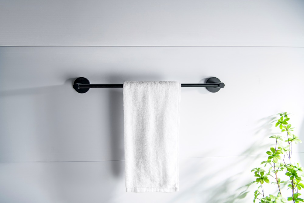 Полотенцедержатель Aquanet Europa 450 мм матовый черный AQ4120MB