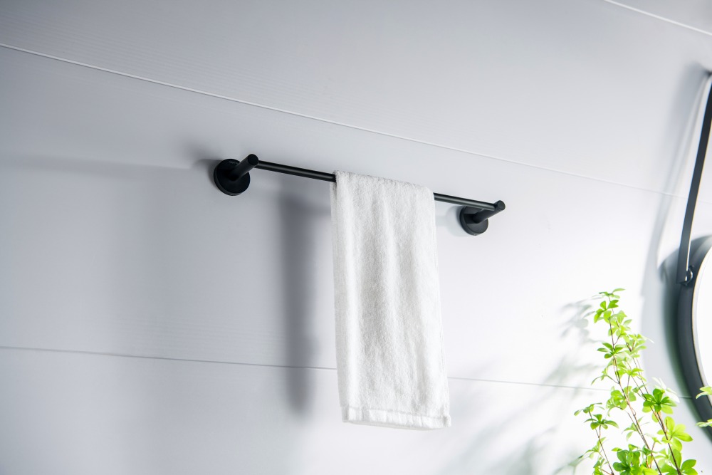 Полотенцедержатель Aquanet Europa 450 мм матовый черный AQ4120MB