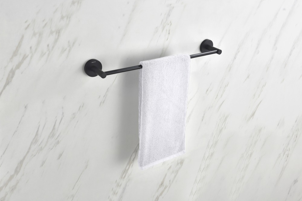 Полотенцедержатель Aquanet Europa 450 мм матовый черный AQ4120MB