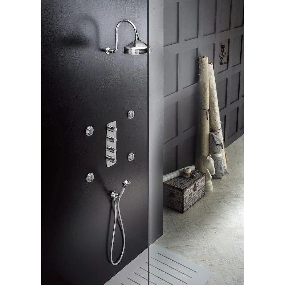 Смеситель термостатический для ванны TopZero Sofi 4 выхода внешняя часть SI98104CR