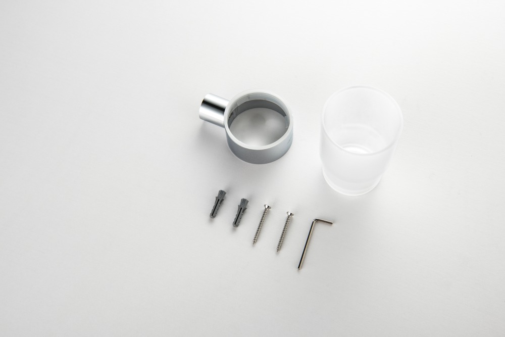 Стакан с держателем Aquatek Лира хром AQ4404CR