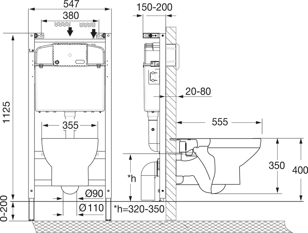 Комплект инсталляции с подвесным унитазом Roca Dama Senso и сиденьем Slim микролифт 893104680