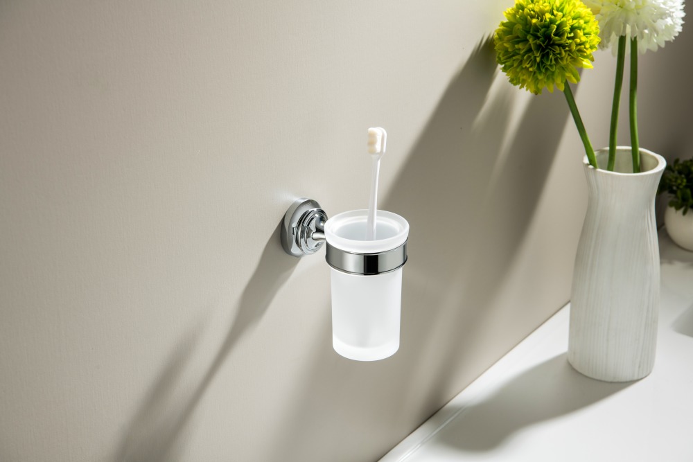 Стакан с держателем Aquanet Классик хром AQ4527CR