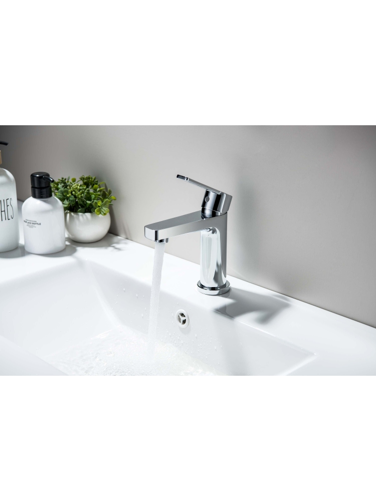 Смеситель для раковины Aquanet Лугано 106 мм с гигиеническим душем хром AQ1712CR