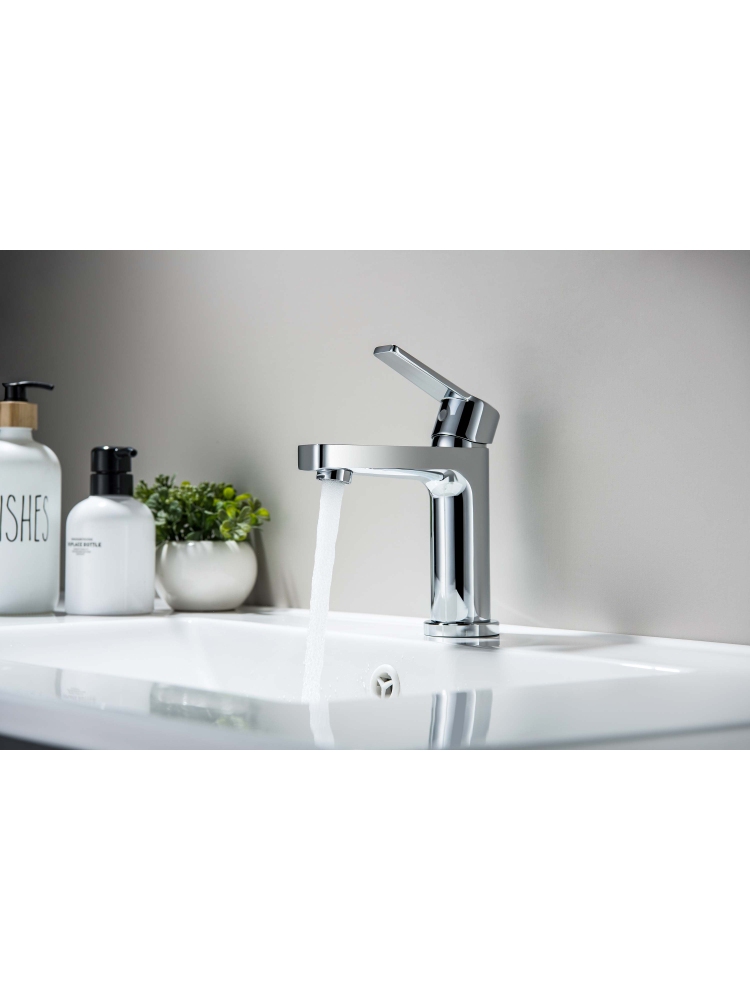 Смеситель для раковины Aquanet Лугано 106 мм с гигиеническим душем хром AQ1712CR