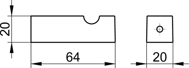 Крючок для полотенца KEUCO EDITION 90 Square хром 19114010000