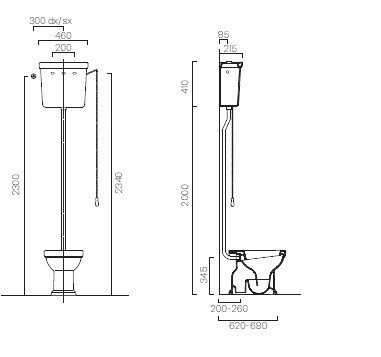 Бачок для унитаза Kerasan Classic верхний белый 878011