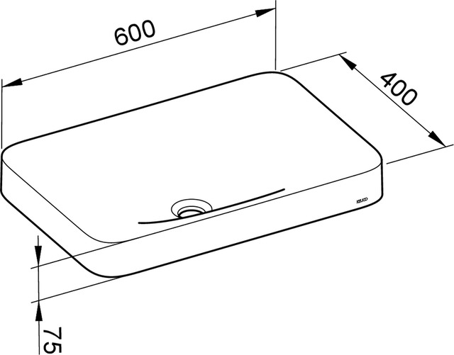 Раковина встраиваемая KEUCO Edition 400 600x475 мм керамика белый 31570317500