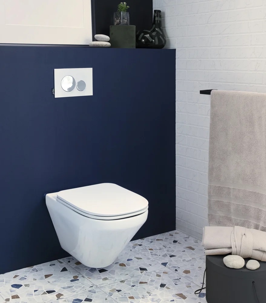 Унитаз с инсталляцией 40 см Jacob Delafon Modern Life сиденье тонкое микролифт E21774RU-00