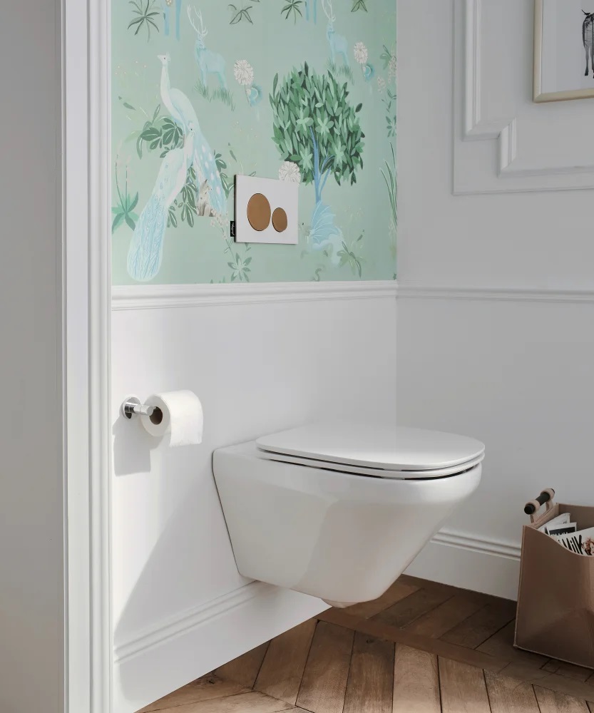 Унитаз с инсталляцией 40 см Jacob Delafon Modern Life сиденье тонкое микролифт E21774RU-00