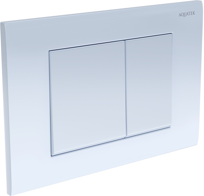 Панель смыва Aquatek Белая глянец квадратные клавиши KDI-0000009