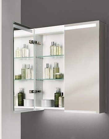 Зеркальный шкаф Geberit Option с подсветкой 750х700х150 мм 500.205.00.1