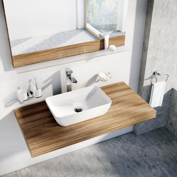 Умывальник RAVAK Uni 500 R Slim 500x310 мм керамический белый XJX01150001