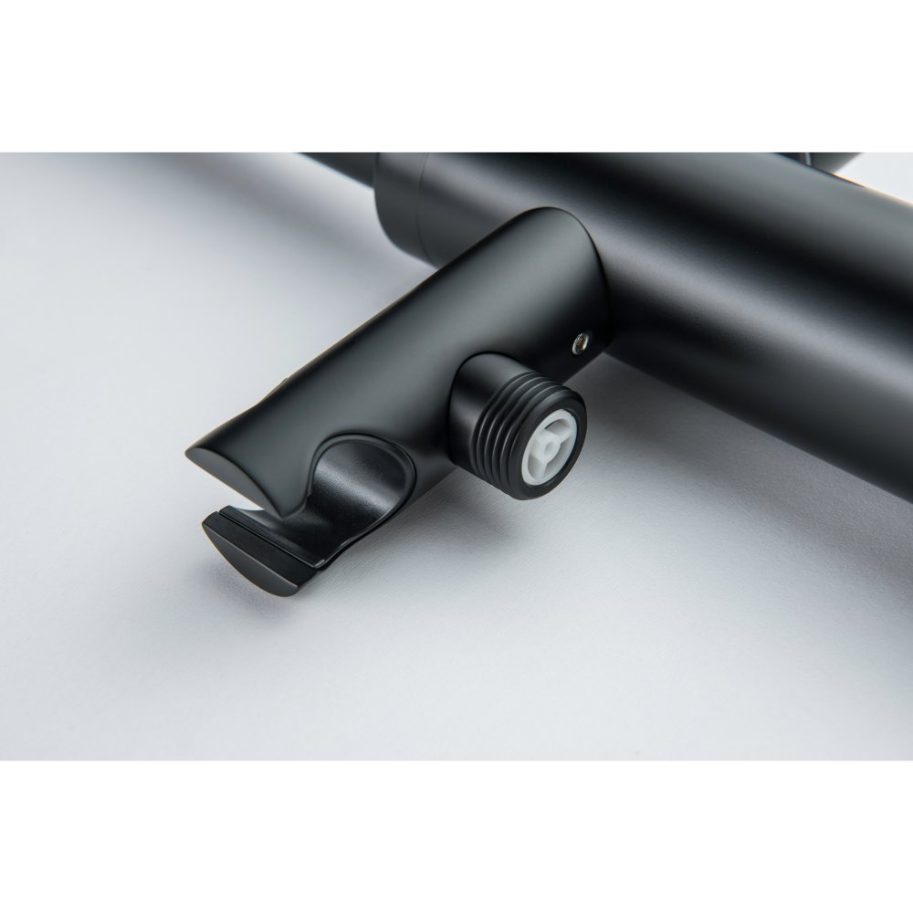 Смеситель для ванны напольный Aquanet Европа матовый черный AQ1345MB