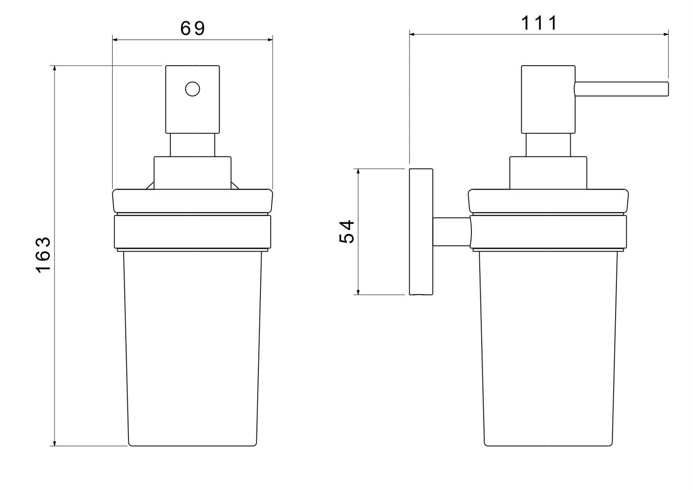 Дозатор для жидкого мыла Aquanet Европа шлифованное золото AQ4105BG