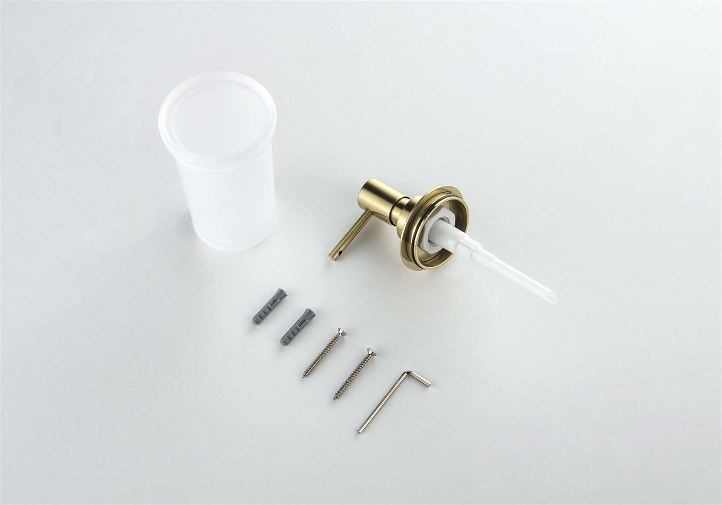 Дозатор для жидкого мыла Aquanet Европа шлифованное золото AQ4105BG