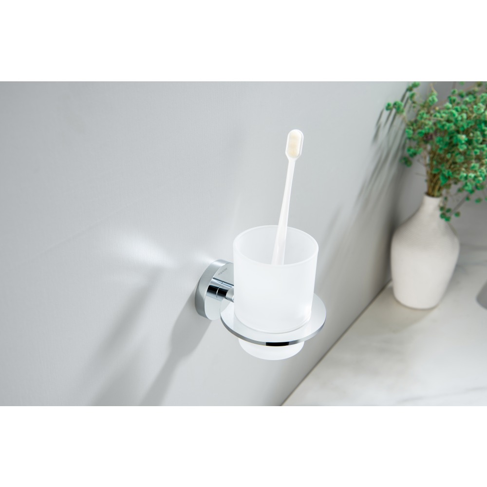 Стакан с держателем Aquanet Оберон хром AQ4204CR