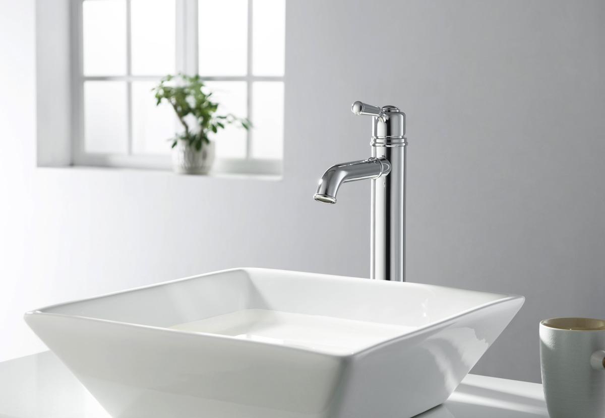 Смеситель для раковины высокий Aquanet КЛАССИК 235 мм без донного клапана хром AQ1504CR