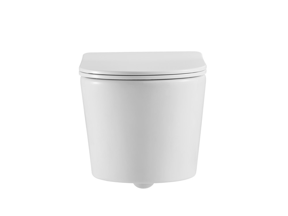 Унитаз подвесной безободковый Aquanet Оберон Tornado 531х360х344 мм сиденье микролифт AQ1363WT-00