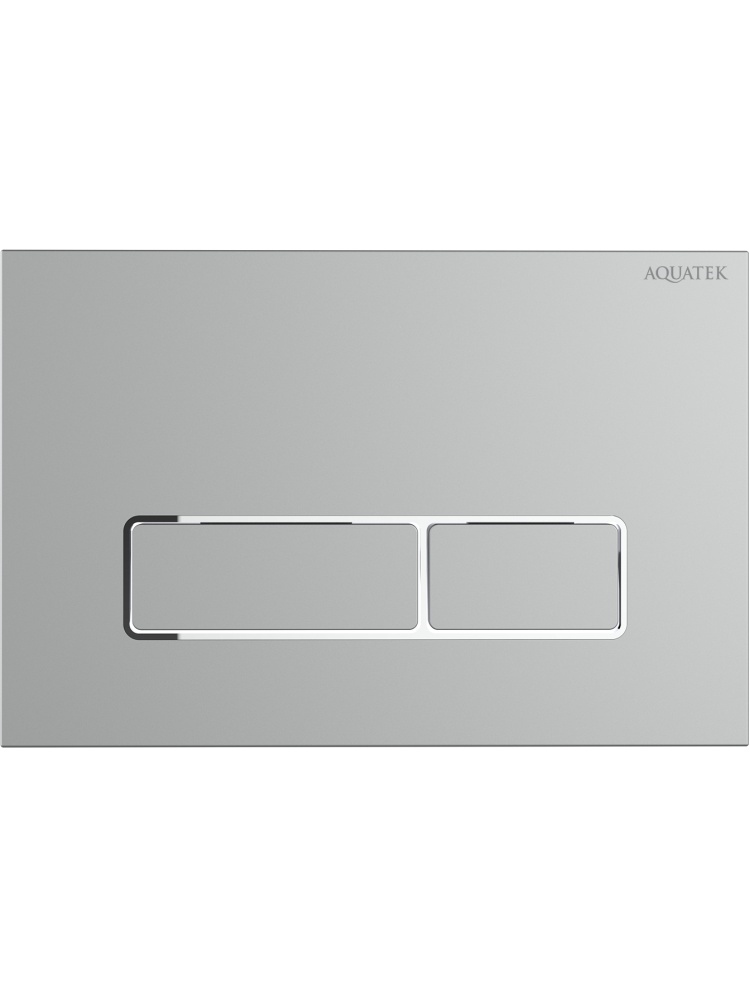 Панель смыва Kordi KDI-0000063 хром матовый ободок хром прямоугольные кнопки 162х244 мм KDI-0000063