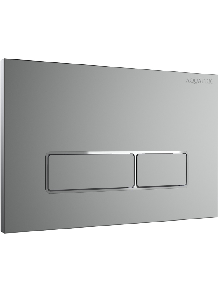 Панель смыва Kordi KDI-0000063 хром матовый ободок хром прямоугольные кнопки 162х244 мм KDI-0000063