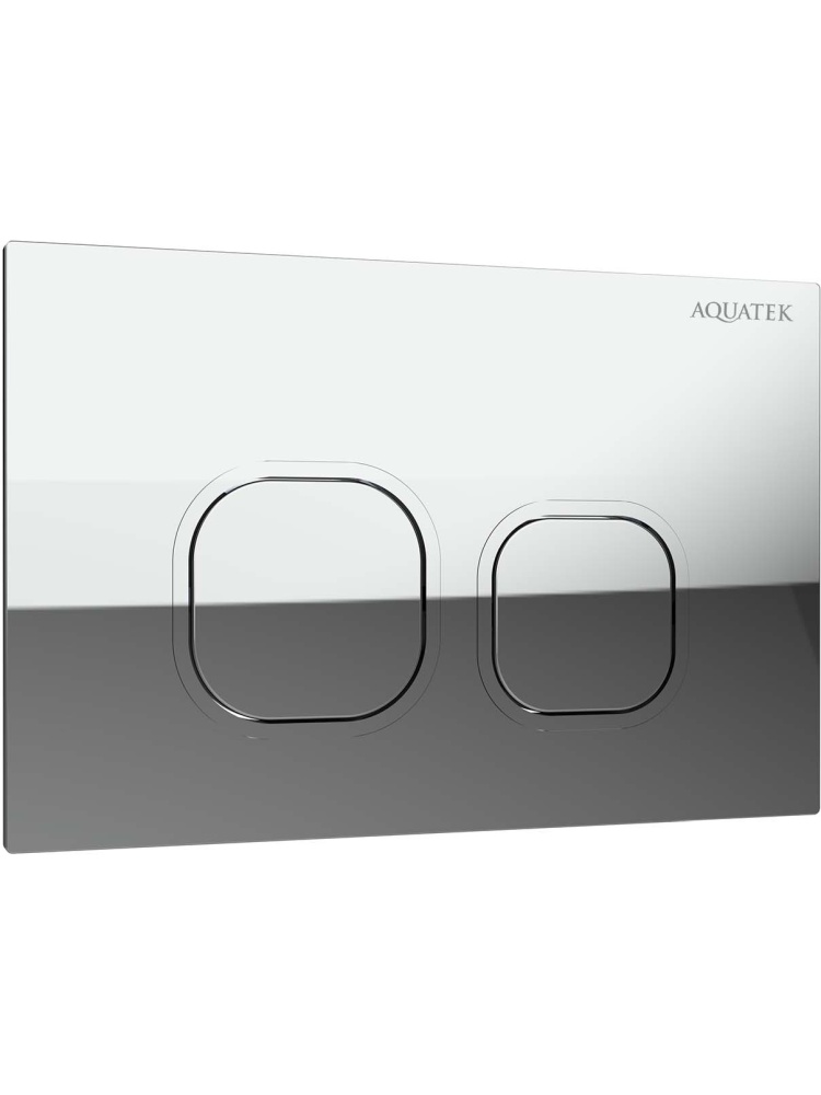 Панель смыва Kordi KDI-0000057 хром глянец ободок хром квадратные кнопки 162х244 мм KDI-0000057