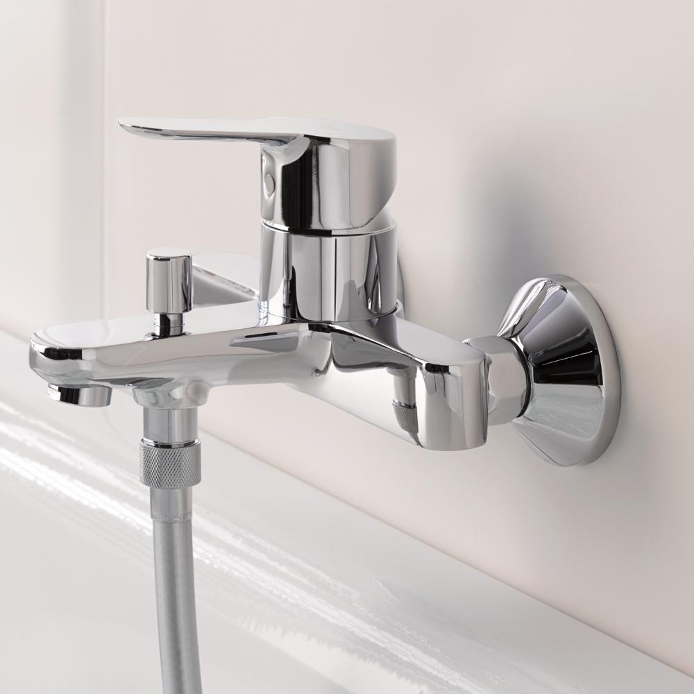 Набор смесителей 3 в 1 Grohe Start Edge и душевой гарнитур Vitalio Start хром 120210